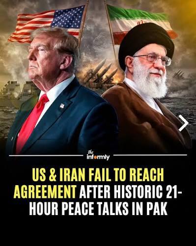 US-Iran Talks Collapse After 21 Hours in Islamabad, No Breakthrough Reached